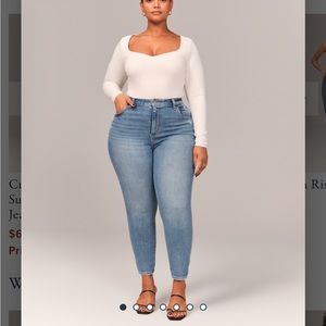 High Rise Super Skinny Jeans curve love